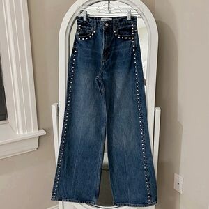 Reformation Cary Studded Jeans